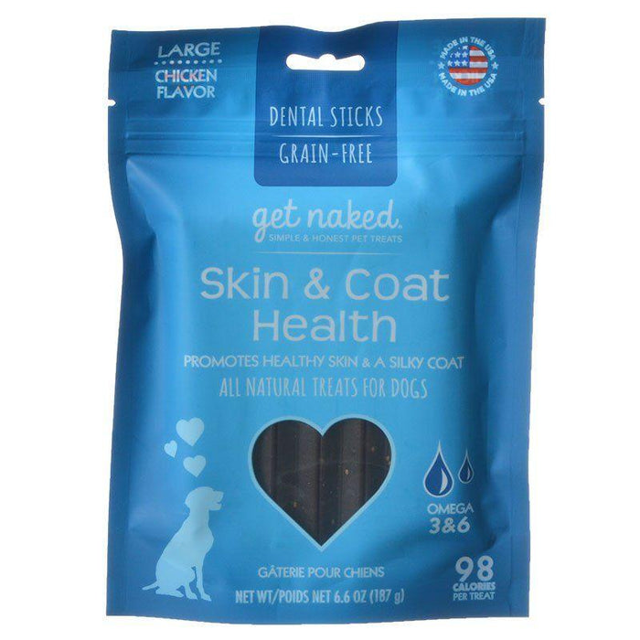 Get Naked Skin & Coat Health Dental Chew Sticks for Dogs - 657546700446