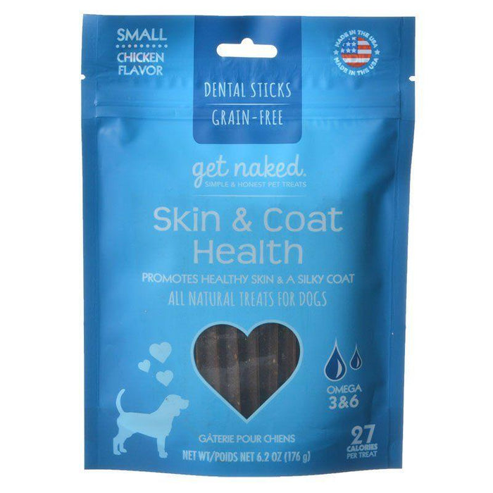 Get Naked Skin & Coat Health Dental Chew Sticks for Dogs - 657546700453