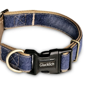 Glucklich Denim Adjustable Dog Collar - 8903523715630
