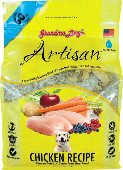 Grandma Lucy's Artisan Grain Free Chicken Freeze Dried Dog Food - 884308731015