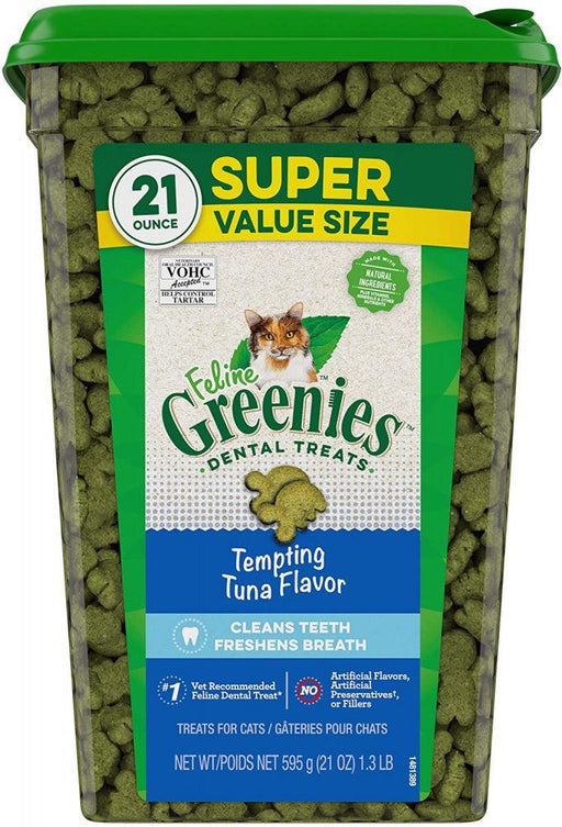 Greenies Feline Dental Tempting Tuna Flavor Cat Treats - 642863107047