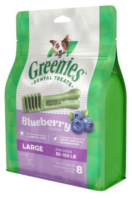 Greenies Large Blueberry Dental Dog Chews - 642863104824
