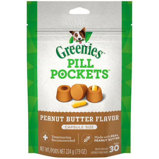 Greenies Pill Pockets Canine Peanut Butter Dog Treats - 642863101267