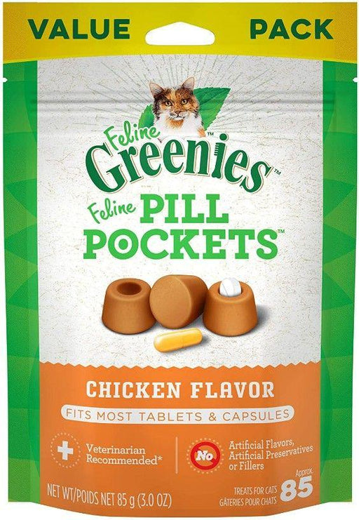 Greenies Pill Pockets Chicken Flavor Cat Treats - 642863109058