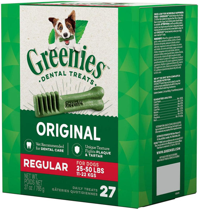 Greenies Regular Original Dental Dog Chews - 642863102936