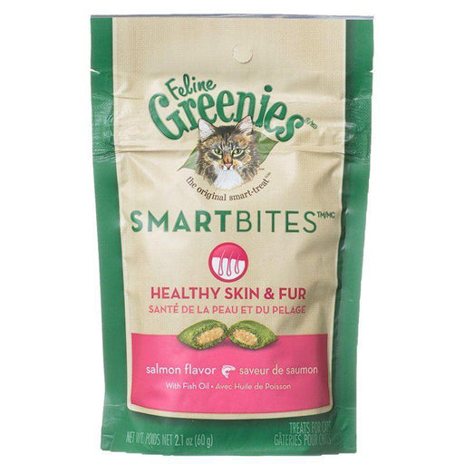 Greenies SmartBites Healthy Skin & Fur Tuna Flavor Cat Treats - 642863101427