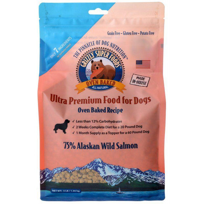Grizzly Super Foods Oven Baked Alaskan Wild Salmon for Dogs - 835953009066