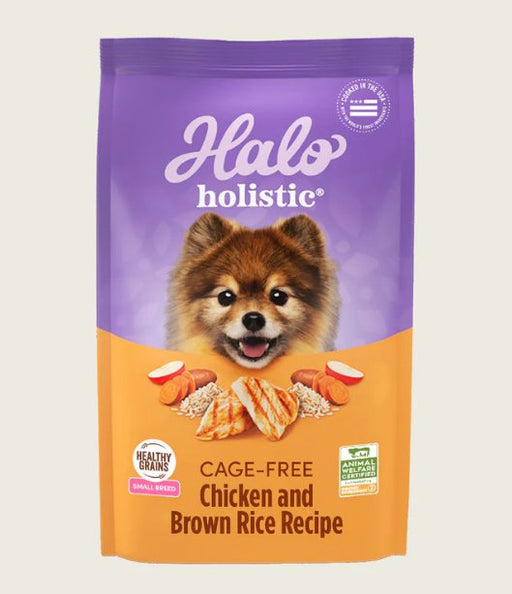 Halo Holistic Cage-Free Chicken & Brown Rice Small Breed Dog Food - 745158372004