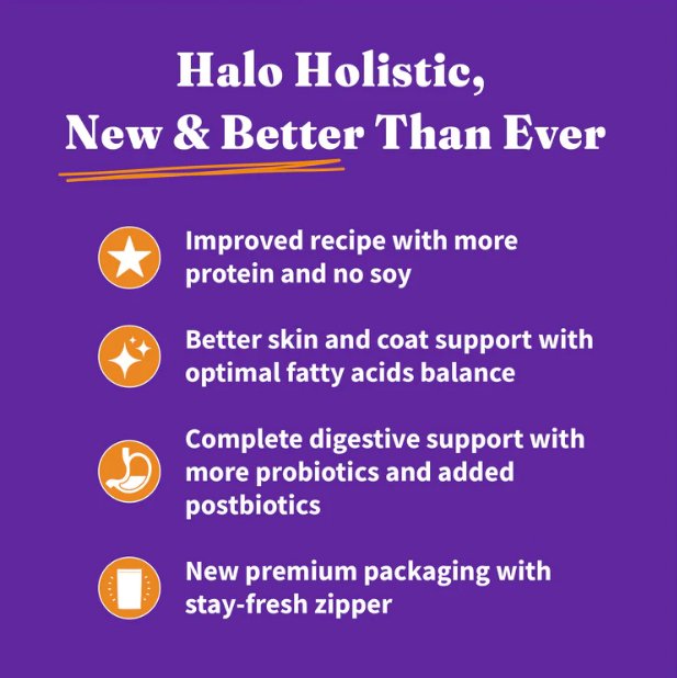 Halo Holistic Cage-Free Chicken & Brown Rice Small Breed Dog Food - 745158372004