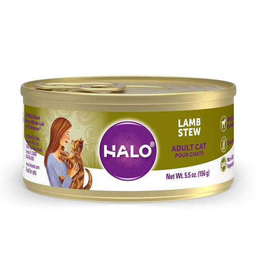 Halo Holistic Grain Free Adult Lamb Stew Canned Cat Food - 10745158300530