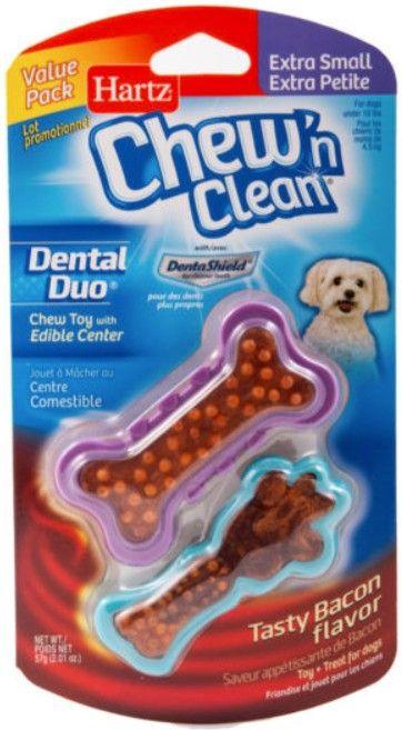 Hartz Chew N Clean Dental Duo Value Pack - Bacon - 032700148089