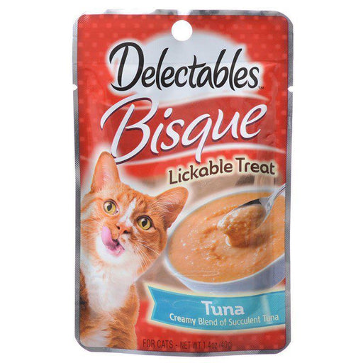 Hartz Delectables Bisque Lickable Cat Treats - Tuna - 032700110574