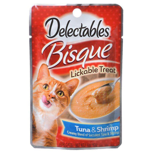 Hartz Delectables Bisque Lickable Cat Treats - Tuna & Shrimp - 032700152314