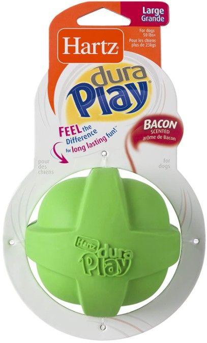 Hartz Dura Play Bacon Scented Dog Ball Toy Large - 032700993931
