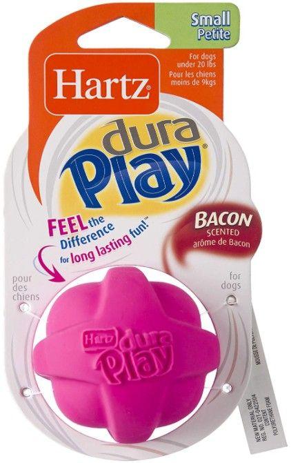 Hartz Dura Play Bacon Scented Dog Ball Toy Small - 032700993948