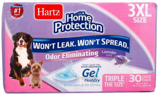 Hartz Home Protection Lavender Scent Odor Eliminating Dog Pads - 032700158958