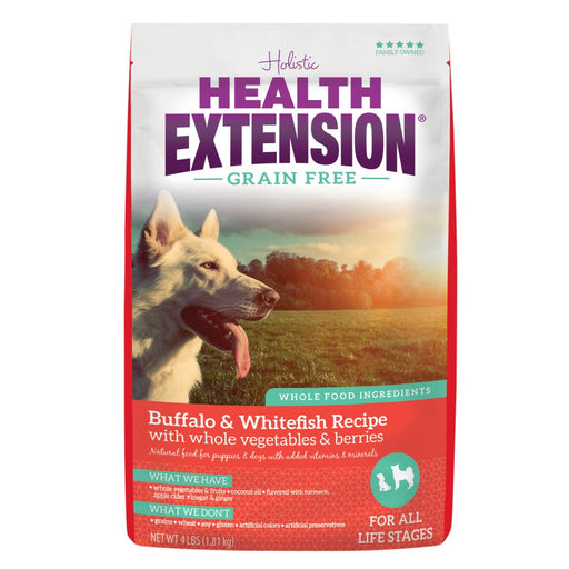 Health Extension Grain Free Buffalo and Whitefish Dry Dog Food - 858755000147