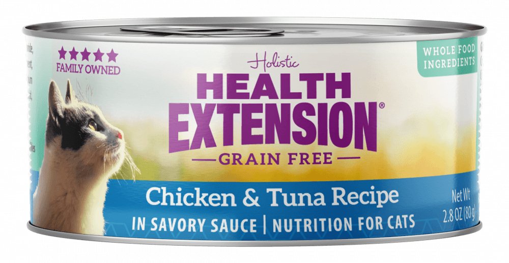 Health Extension Grain Free Chicken and Tuna Recipe Canned Cat Food - 784672107952