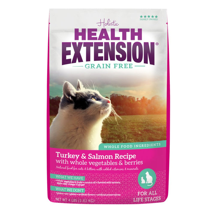 Health Extension Grain Free Salmon and Turkey Dry Cat Food - 858755000161