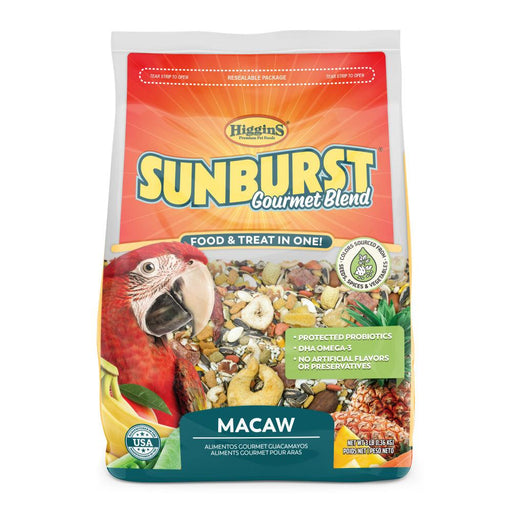 Higgins Sunburst Gourmet Blend Macaw Food - 046706302369