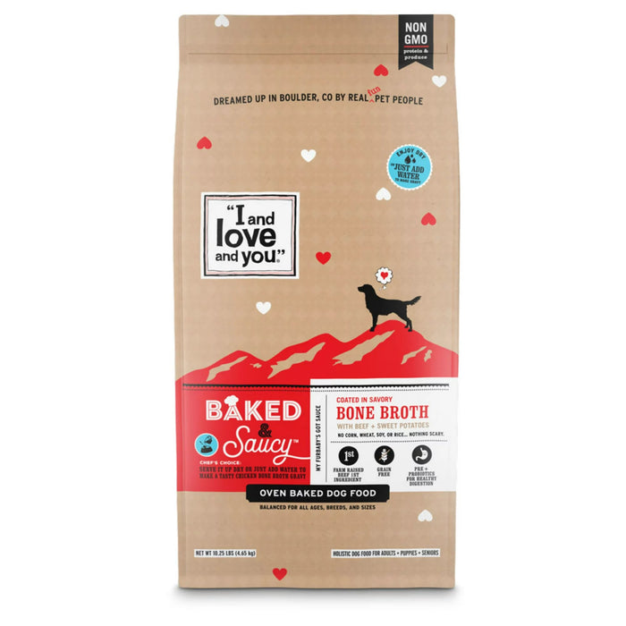 I and Love and You Baked & Saucy Beef & Sweet Potato Dry Dog Food - 818336012822