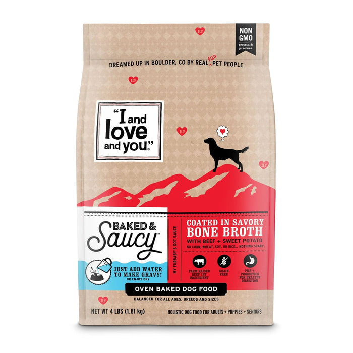 I and Love and You Baked & Saucy Beef & Sweet Potato Dry Dog Food - 818336012815