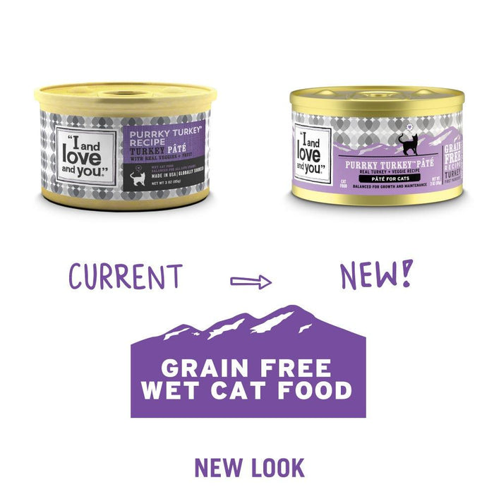 I and Love and You Grain Free Purrky Turkey Pate Recipe Canned Cat Food - 10818336011686