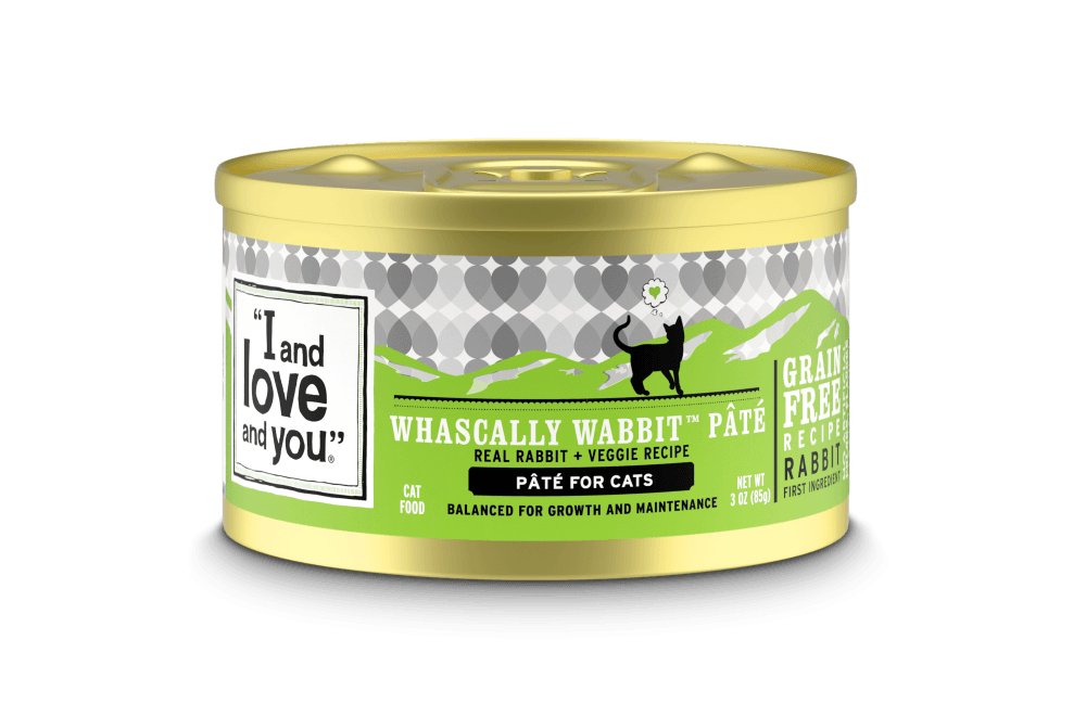 I and Love and You Grain Free Whascally Rabbit Pate Recipe Canned Cat Food - 10818336010207