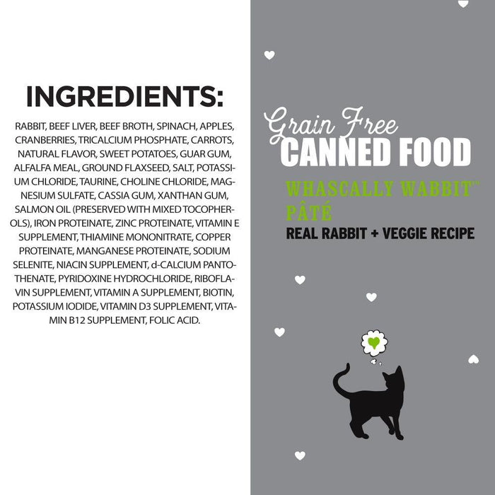 I and Love and You Grain Free Whascally Rabbit Pate Recipe Canned Cat Food - 10818336010207