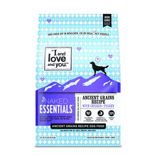 I and Love and You Naked Essentials Ancient Grain Chicken & Turkey Recipe Dry Dog Food - 818336013294