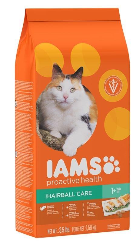 Iams ProActive Health Hairball Care Recipe Dry Cat Food - 019014611911