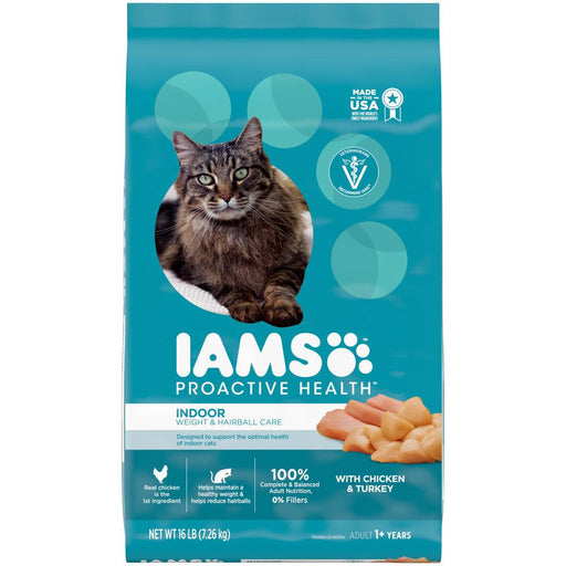 Iams Proactive Health Indoor Weight and Hairball Care Dry Cat Food - 019014712458