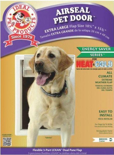 Ideal Pet Products Air Seal Plastic Pet Door with Telescoping Frame - 030559441221
