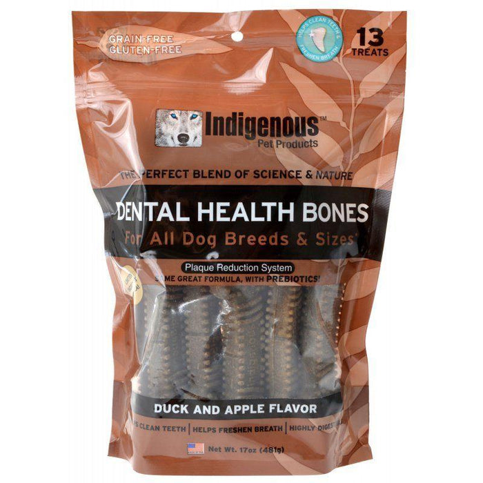 Indigenous Dental Health Bones - Duck & Apple Flavor - 727711017256
