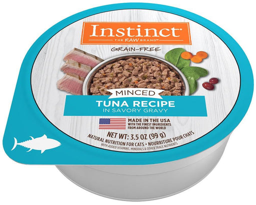 Instinct Adult Grain Free Minced Recipe with Real Tuna Natural Cat food Cups - 769949710295