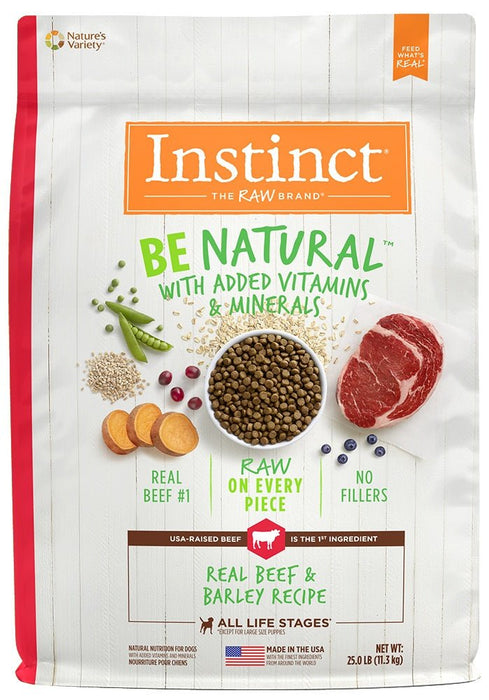 Instinct Be Natural Beef & Barley Recipe Dry Dog Food - 769949652854
