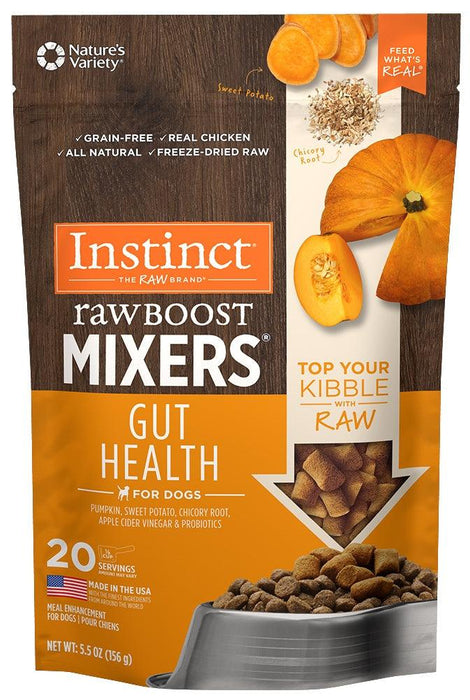 Instinct Grain Free Freeze Dried Raw Boost Mixers Gut Health Recipe Dog Food Topper - 769949601296