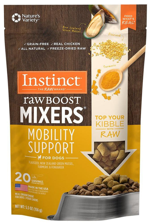 Instinct Grain Free Freeze Dried Raw Boost Mixers Mobility Support Recipe Dog Food Topper - 769949601326