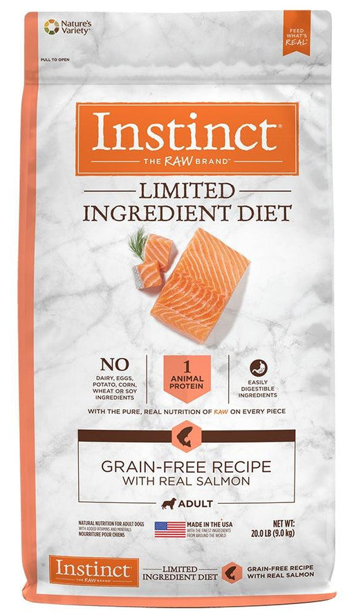 Instinct Limited Ingredient Adult Diet Grain Free Real Salmon Recipe Natural Dry Dog Food - 769949658801