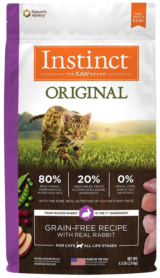 Instinct Original Grain Free Recipe with Real Rabbit Natural Dry Cat Food - 769949658603