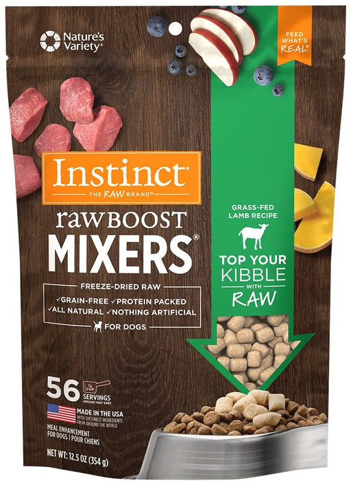 Instinct Raw Boost Grain Free Lamb Formula Freeze Dried Boost Mixers Dog Food Topper - 769949602590