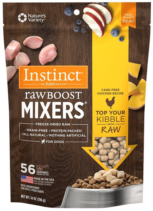 Instinct Raw Boost Mixers Grain Free Freeze-Dried Raw Chicken Dog Food Topper - 769949602026