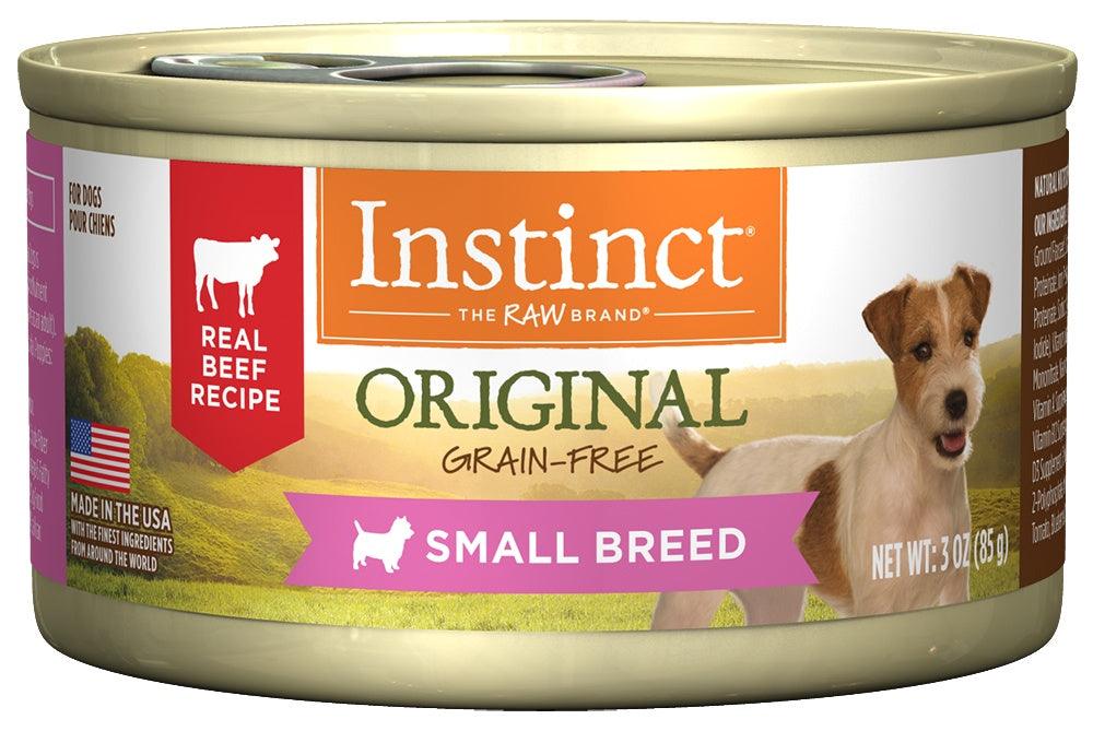 Instinct Small Breed Grain Free Real Beef Recipe Natural Canned Dog Food - 769949710264