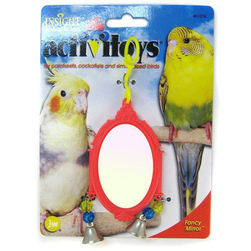 JW Insight Fancy Mirror Bird Toy - Assorted - 618940310747