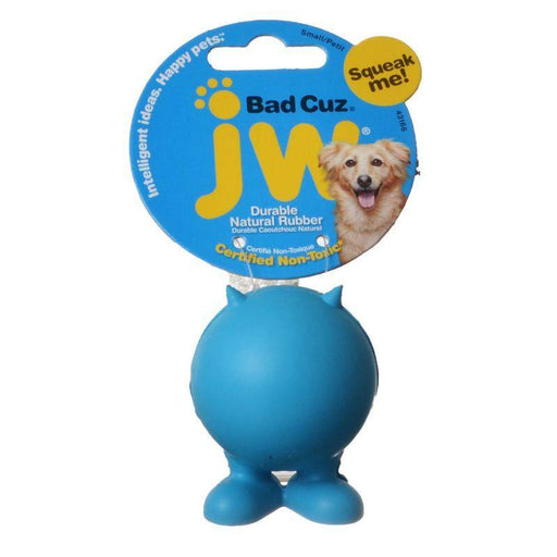 JW Pet Bad Cuz Rubber Squeaker Dog Toy - 618940431664