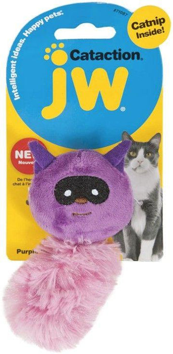 JW Pet Cataction Catnip Plush Raccoon Cat Toy - 618940710875