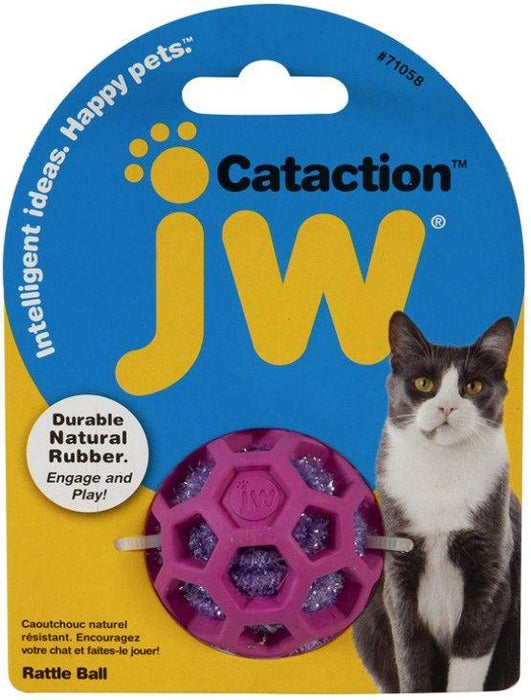 JW Pet Cataction Rattle Ball Interactive Cat Toy - 618940710585