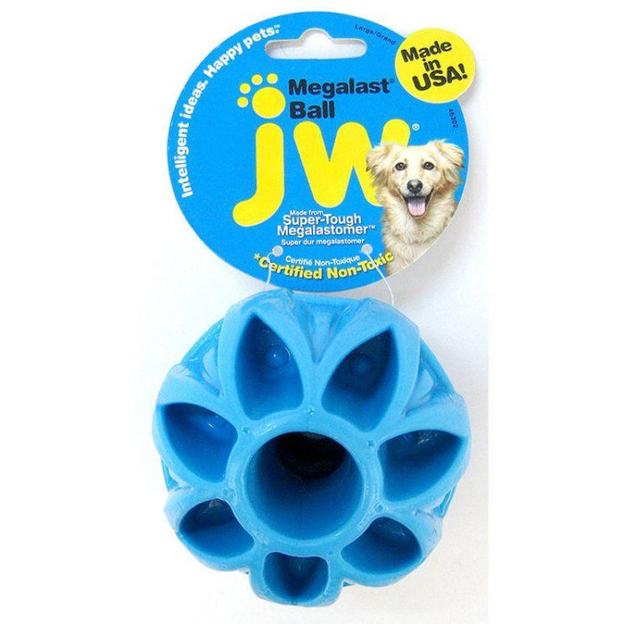 JW Pet Megalast Rubber Dog Toy - Ball - 618940463023
