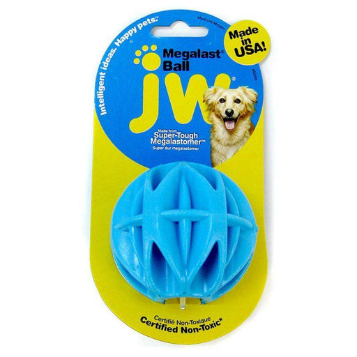 JW Pet Megalast Rubber Dog Toy - Ball - 618940463009