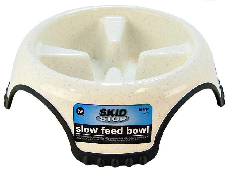 JW Pet Skid Stop Slow Feed Bowl - 618940632412